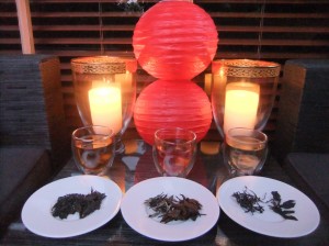 The various teas from China we paired with food for Chinese New Year